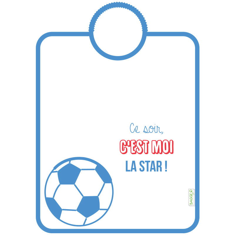 Bavoir pliable Bagolo football - 12 mois - BB Malin