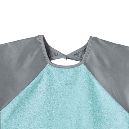 Bavoir tablier déperlant bleu et gris 18 mois - 
