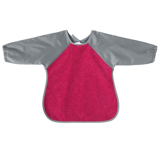 Bavoir tablier déperlant rose et gris 18 mois - Babycalin