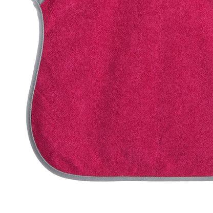 Bavoir tablier déperlant rose et gris 18 mois - 