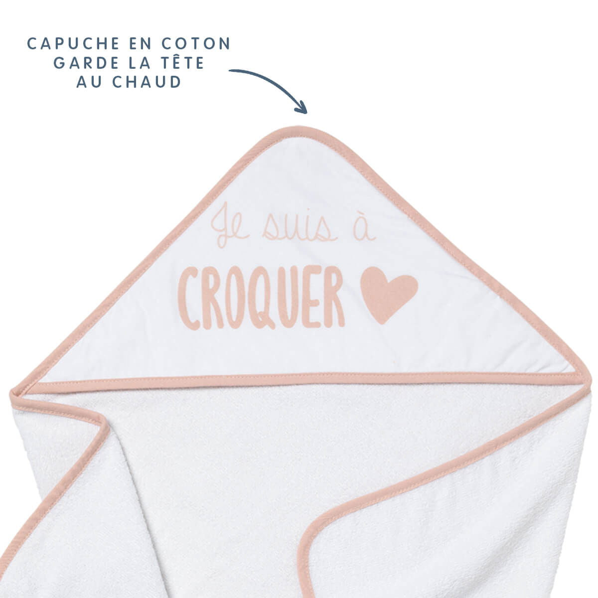 Cape de bain 70x70 cm - A croquer - BB Malin