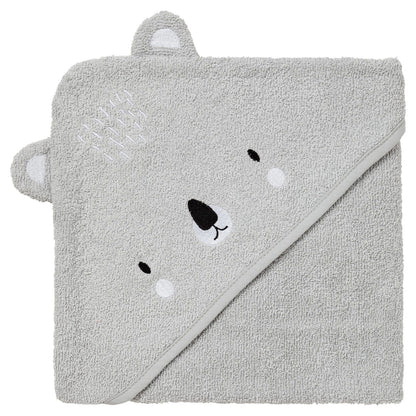 Cape de bain 70x70 cm ludique - Koala gris - BB Malin