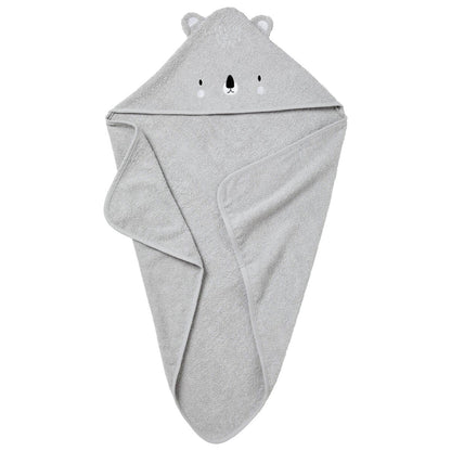 Cape de bain 70x70 cm ludique - Koala gris - BB Malin