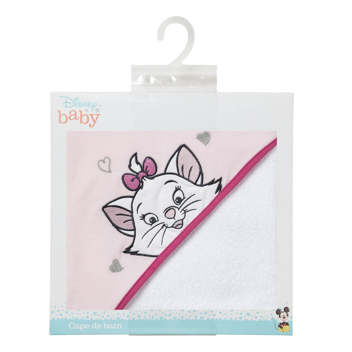 Cape de bain 80x80 cm velours - Marie Jolie - BB Malin