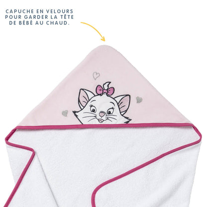 Cape de bain 80x80 cm velours - Marie Jolie - BB Malin