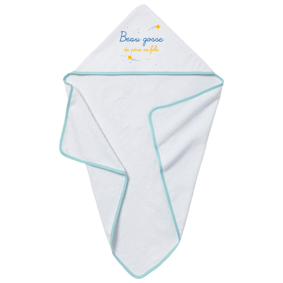 Cape de bain Beau gosse de père en fils - 70x70 cm - 