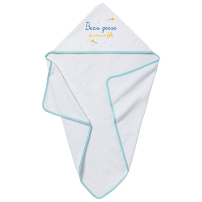 Cape de bain Beau gosse de père en fils - 70x70 cm - 