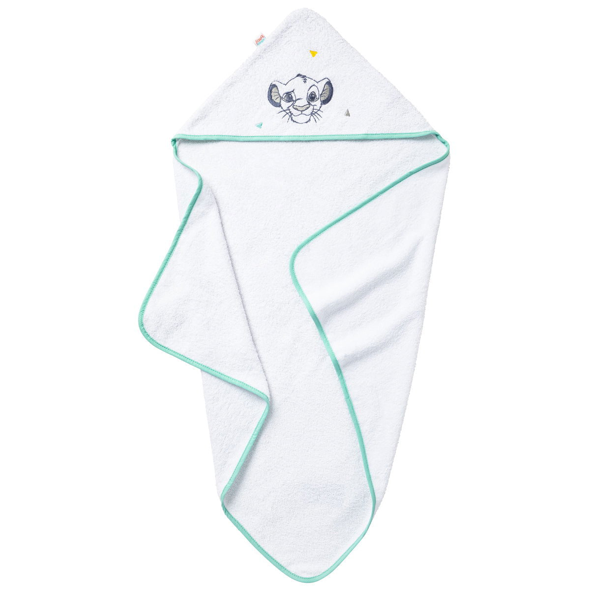Cape de bain brodée Roi Lion - 75x75 cm - 