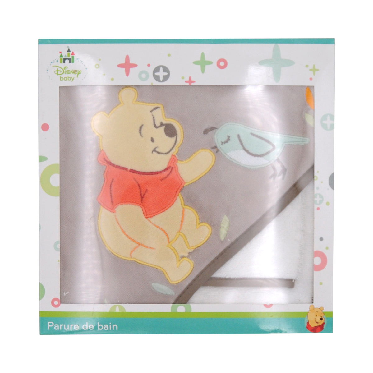 Cape de bain + gant de toilette Disney Winnie Whimsy - 