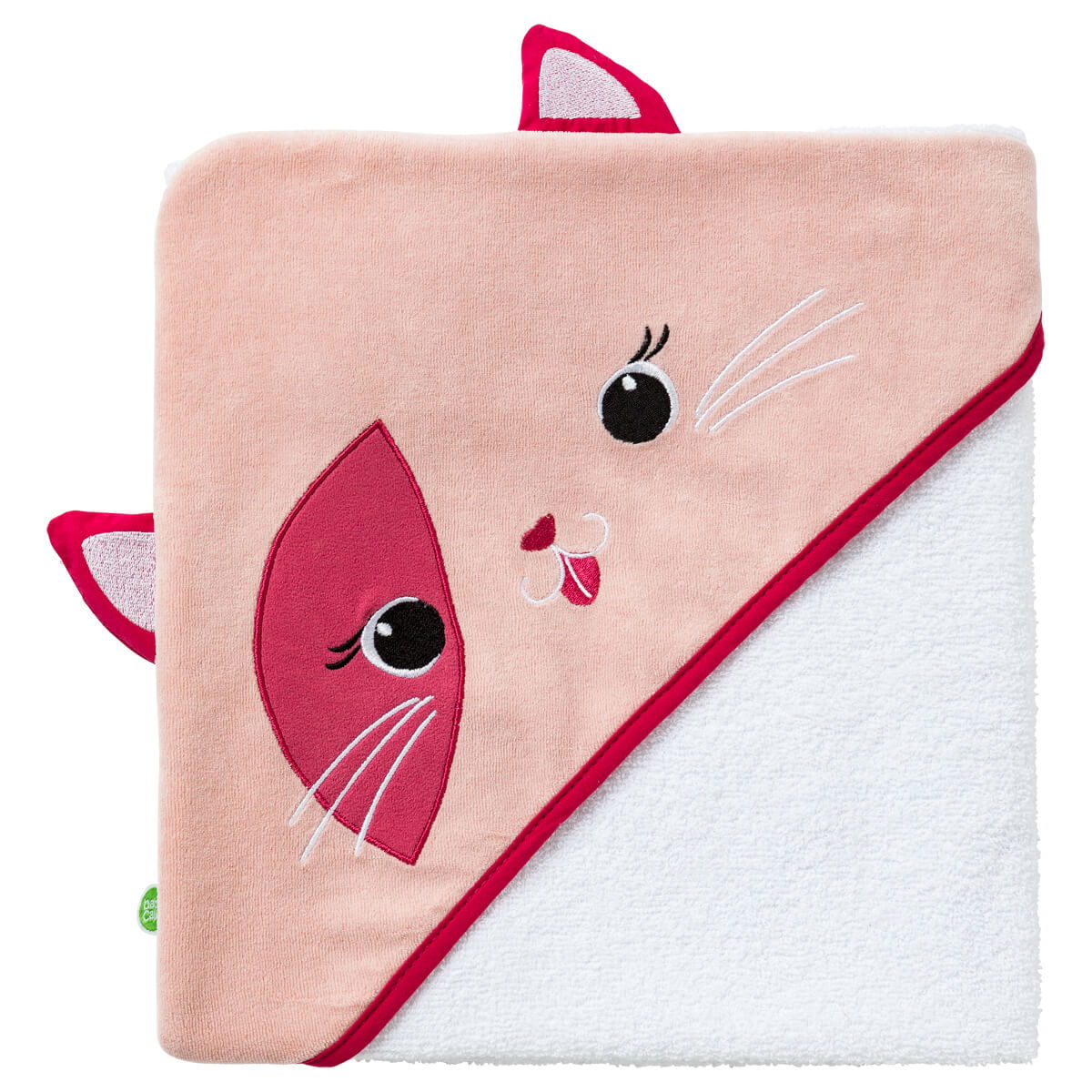 Cape de bain ludique 75x75 cm - Chat - BB Malin