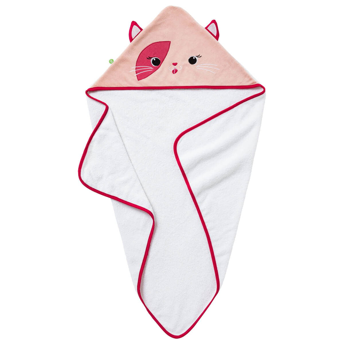 Cape de bain ludique 75x75 cm - Chat - BB Malin