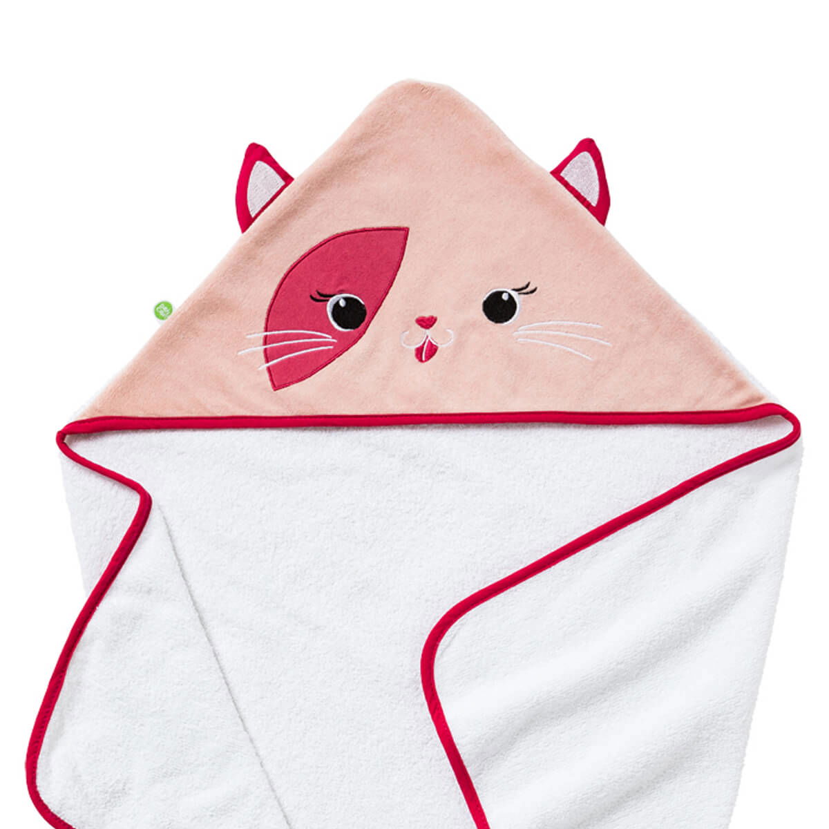 Cape de bain ludique 75x75 cm - Chat - BB Malin