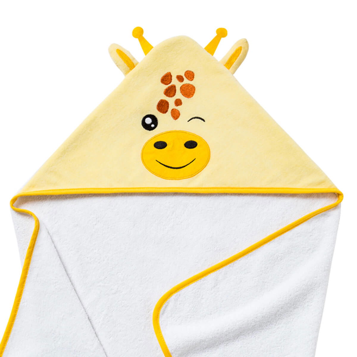 Cape de bain ludique 75x75 cm - Girafe - BB Malin