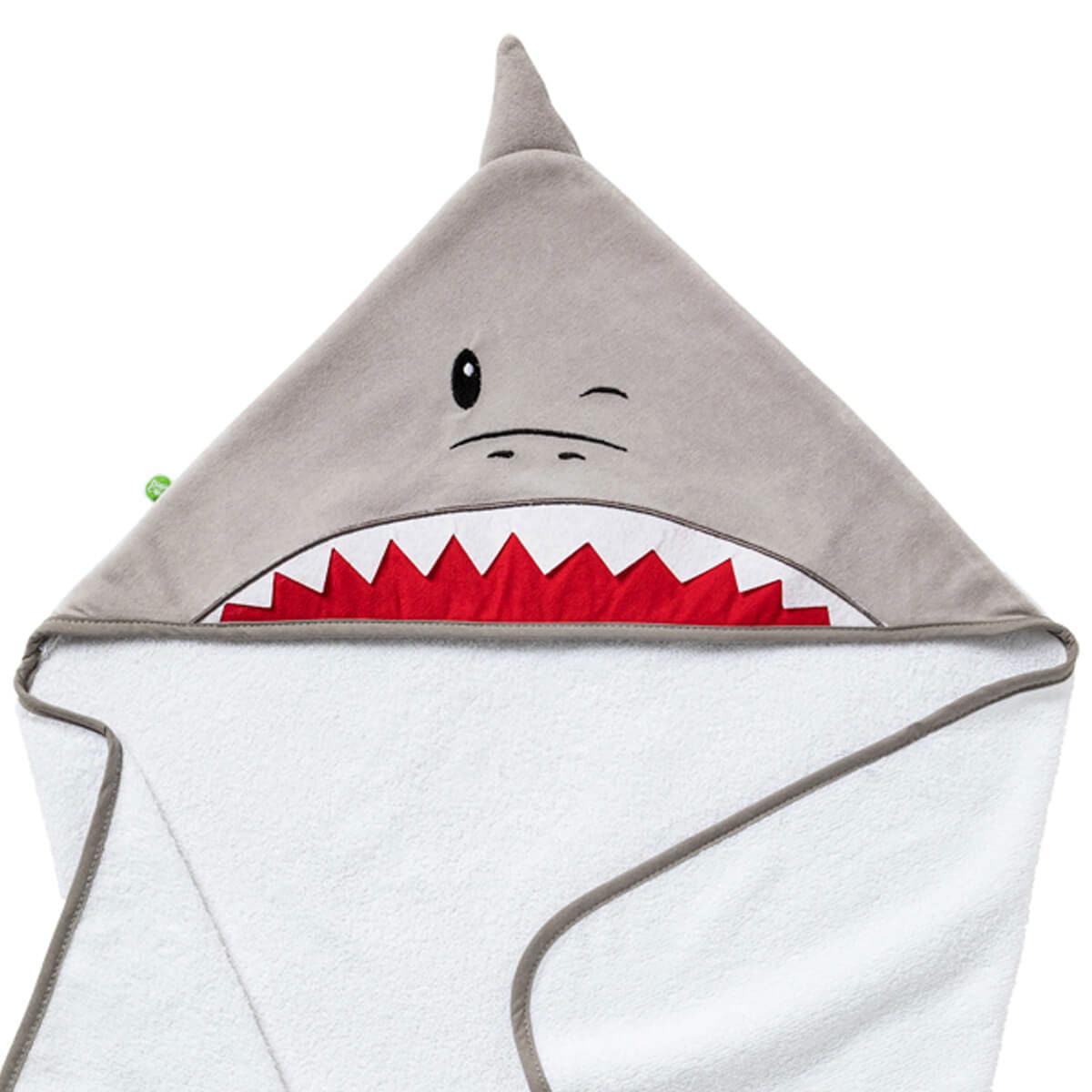 Cape de bain ludique 75x75 cm - Requin - BB Malin