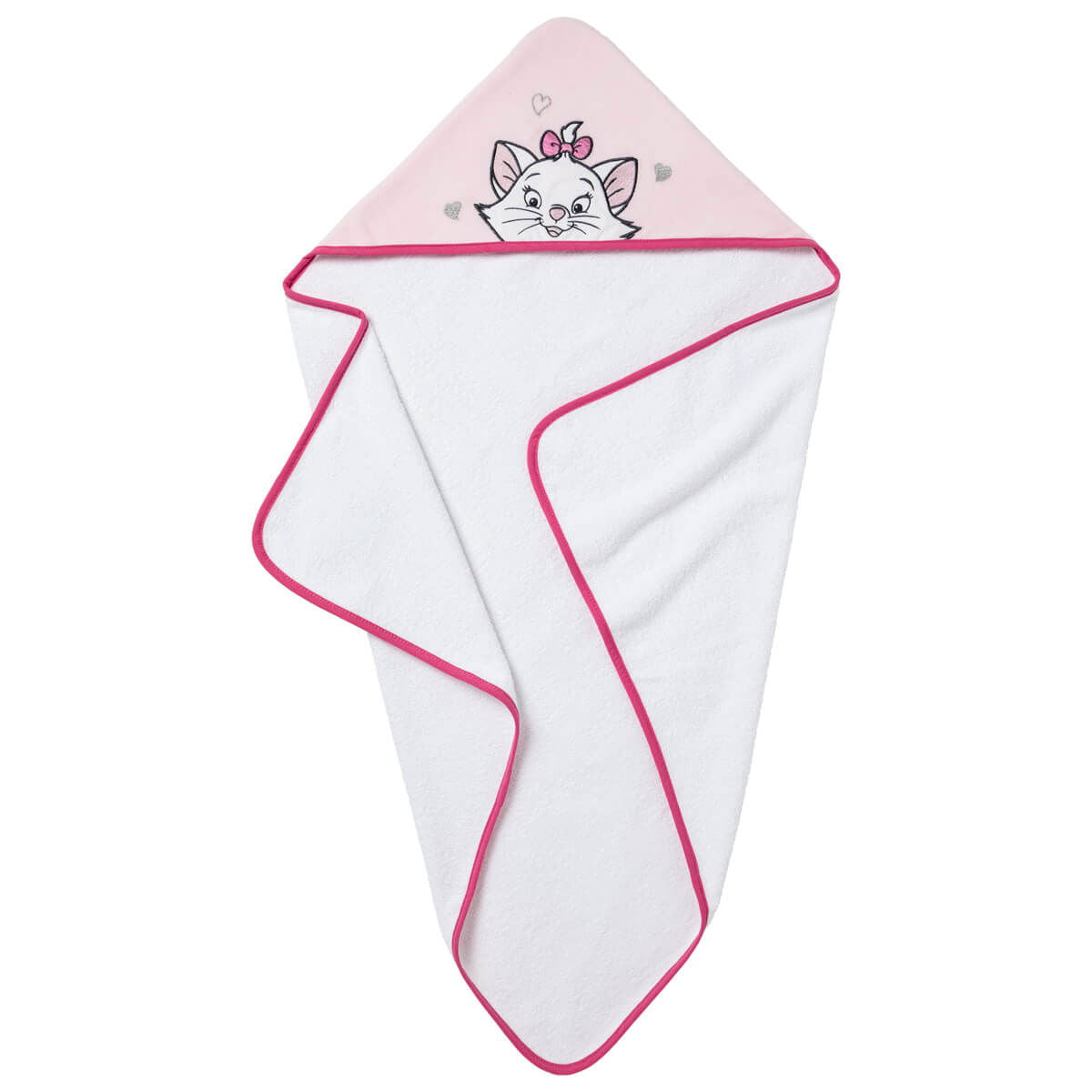 Cape de bain 80x80 cm velours - Marie Jolie - Disney Baby