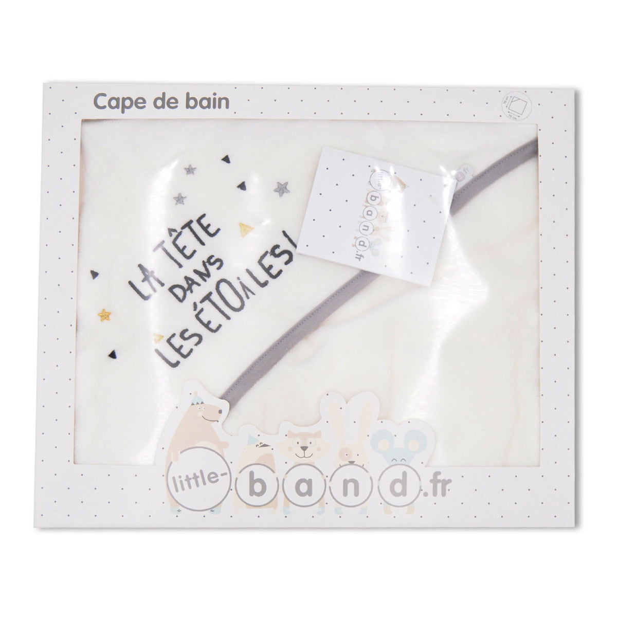 Cape de bain Etoile Filante 70x70 cm - Little Band