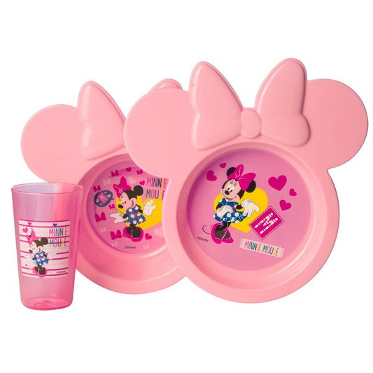 Coffret repas Disney Minnie Pink Girl 3 pièces - Disney Baby