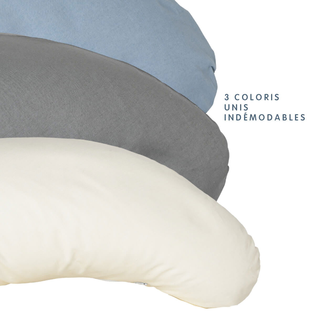 Coussin d'allaitement 110x53 cm - Oiseaux + Sable - 