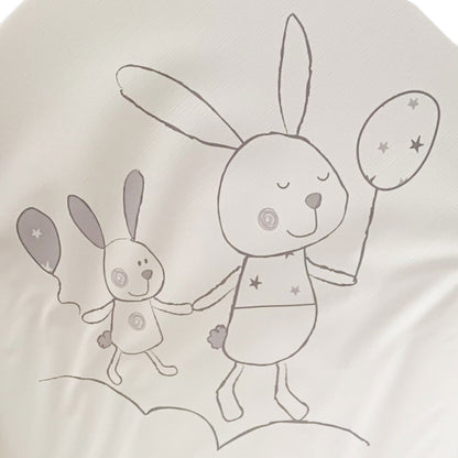 Coussin de chaise PVC Lapin Gris - BB Malin