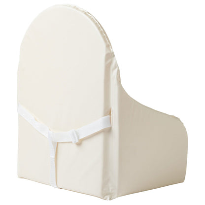 Coussin de chaise haute en PVC avec sangles Écru - 