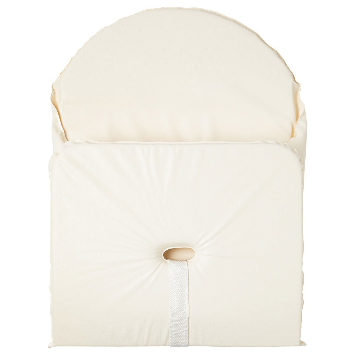 Coussin de chaise haute en PVC avec sangles Écru - 