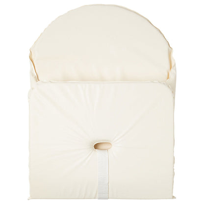 Coussin de chaise haute en PVC avec sangles Écru - 
