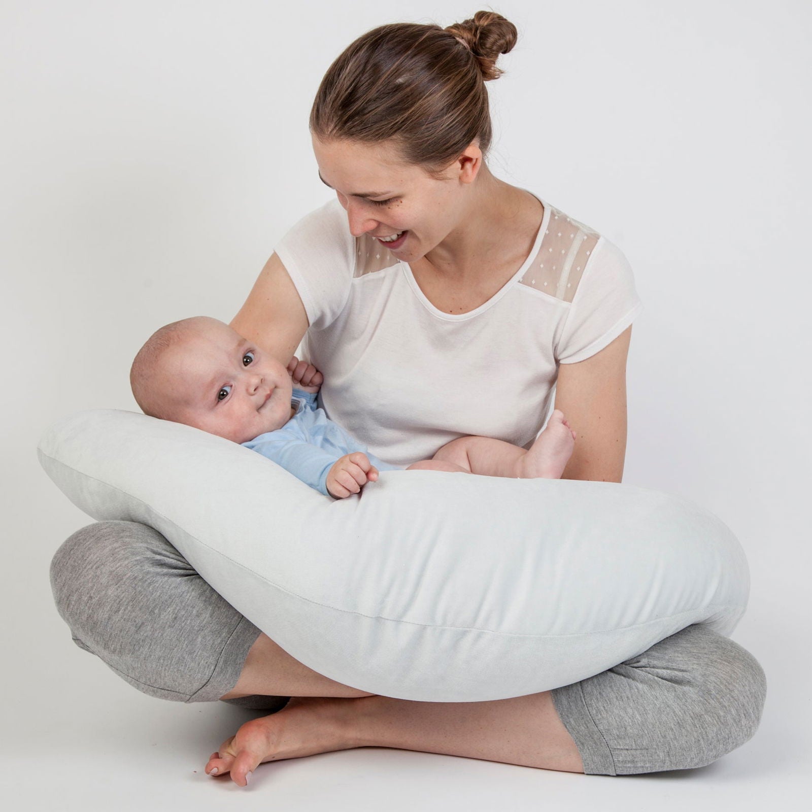 Coussin de maternité 110x53 cm - Gris - 