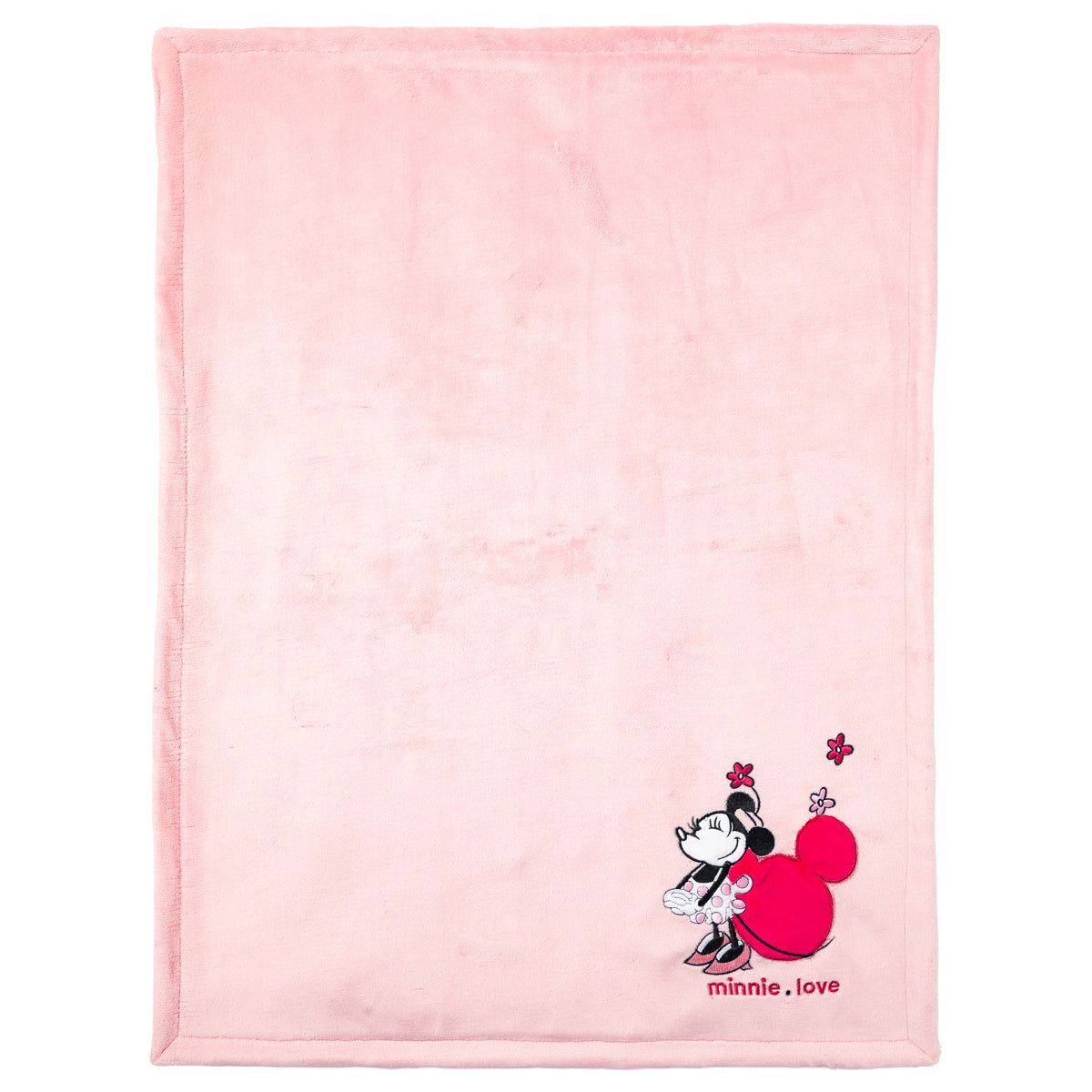 Couverture bi-matière Minnie Confettis 75x100 cm - 