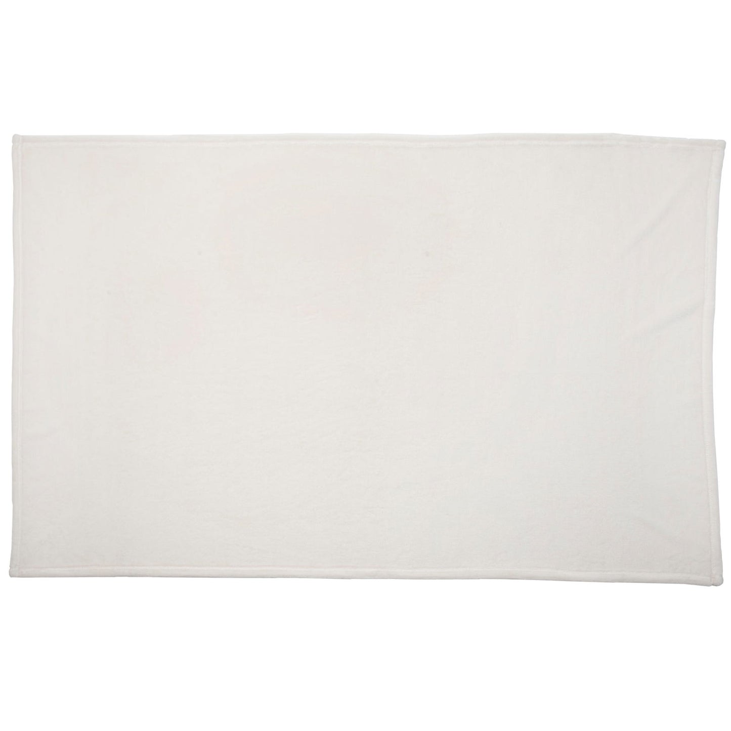 Couverture douce en flanelle 100x150 cm Écru - 