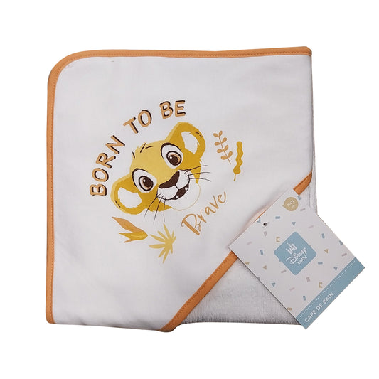 Cape de bain en éponge 75x75 cm - Roi Lion Savannah