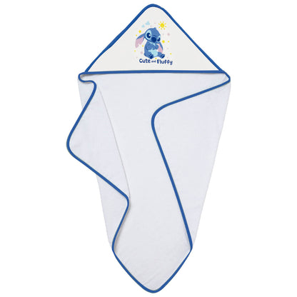 Cape de bain bébé Stitch - Sortie de bain bébé 75x75 cm