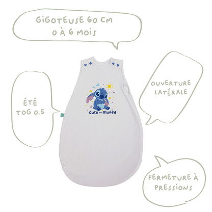 Gigoteuse été 0-6 mois 65 cm en Coton - Gigoteuse TOG 0.5 - Stitch