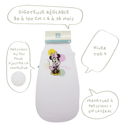 Gigoteuse 6-36 mois hiver 100 cm - Gigoteuse TOG 4 - Happy Minnie