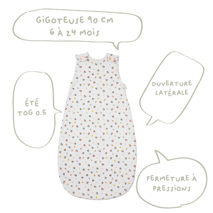 Gigoteuse été 6-24 mois 90 cm en Coton Minnie Good Morning