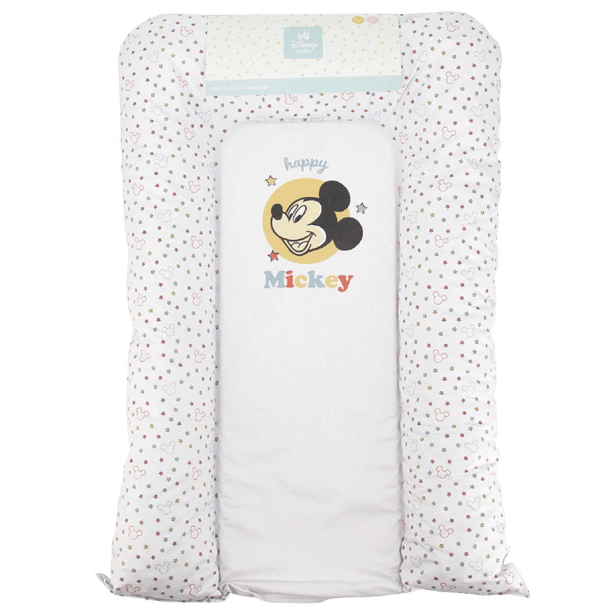 Matelas à langer bébé Flocons Happy Mickey - Matelas à langer pour bébé 50x70 cm