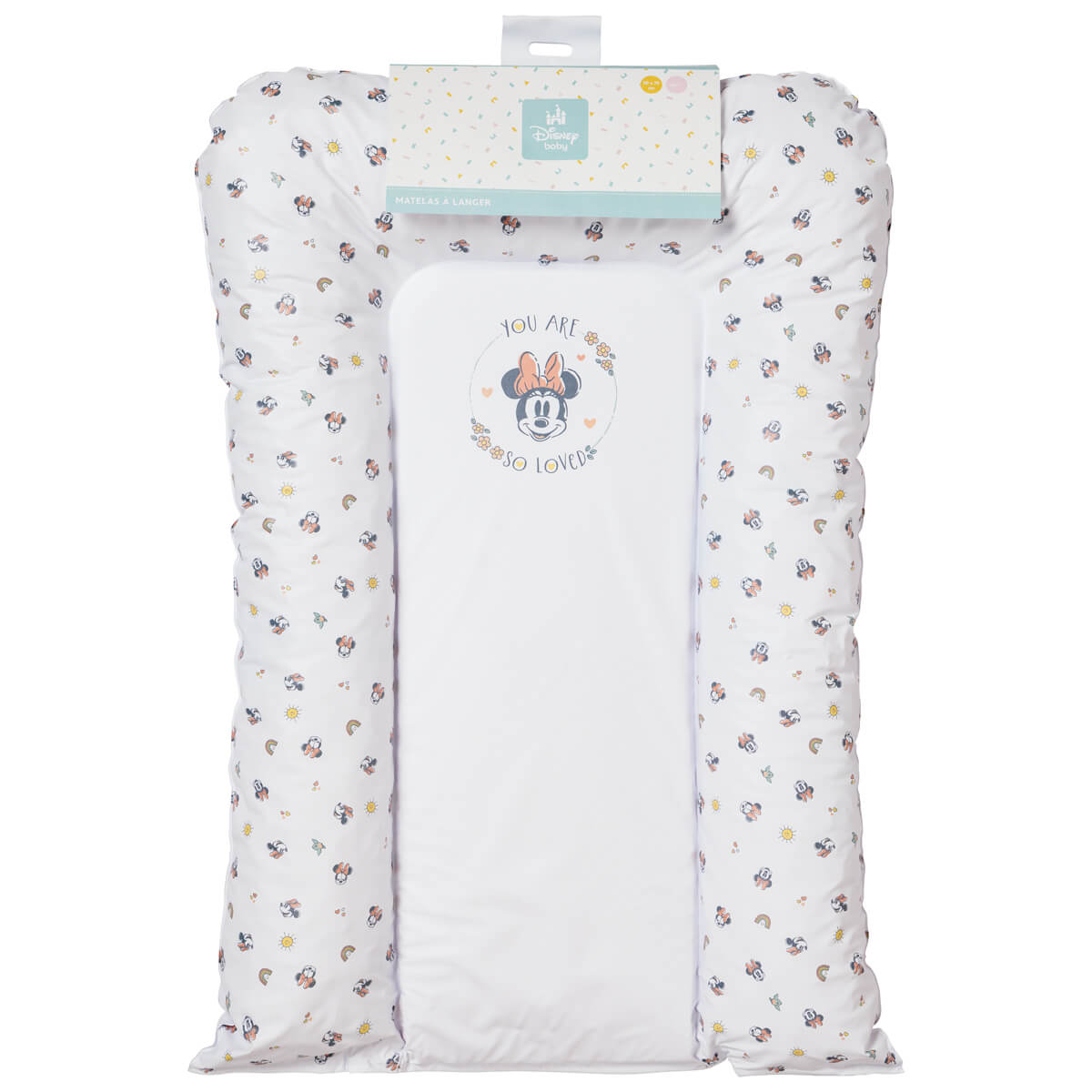 Matelas à langer 50x70 cm Flocons en PVC Minnie Good Morning