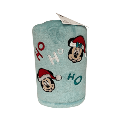 Couverture bébé Naissance 75x100 cm bi-matière Noël Mickey&Minnie Jingle All The Ways