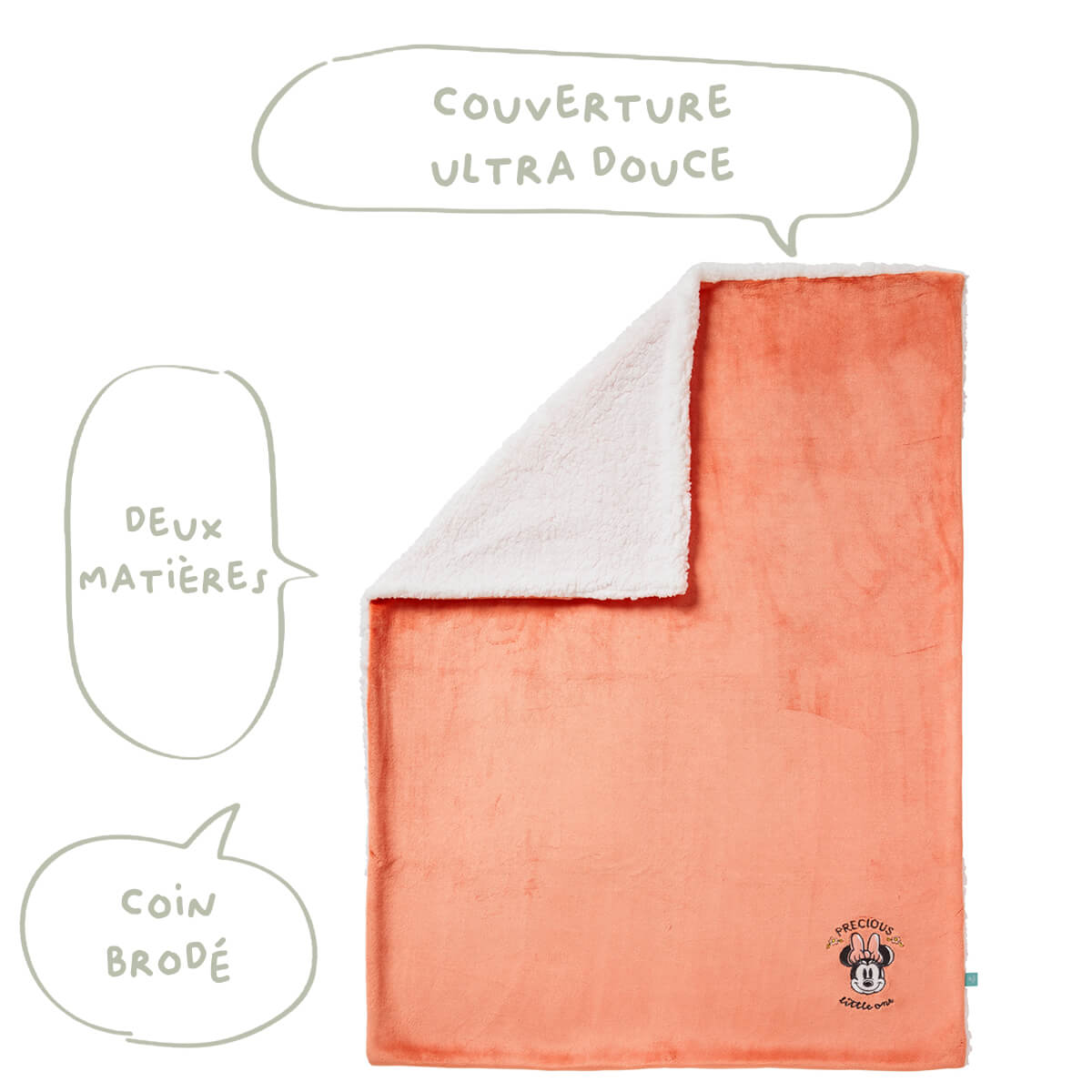 BB Kit sommeil été naissance Minnie Good Morning Gigoteuse + Couverture
