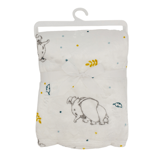 Couverture bébé en flanelle ultra douce 100x140 cm - Dumbo Animals