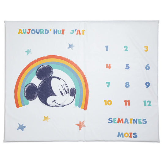 Tapis de jeu en PVC 72x92 cm avec étapes bébé - Mickey Cool