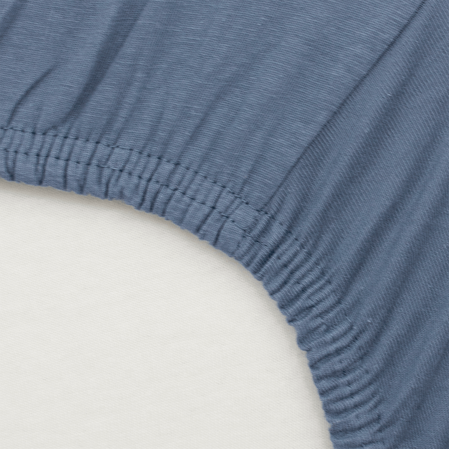 Drap-housse 60x120 cm en Coton Bleu Orage - BB Malin