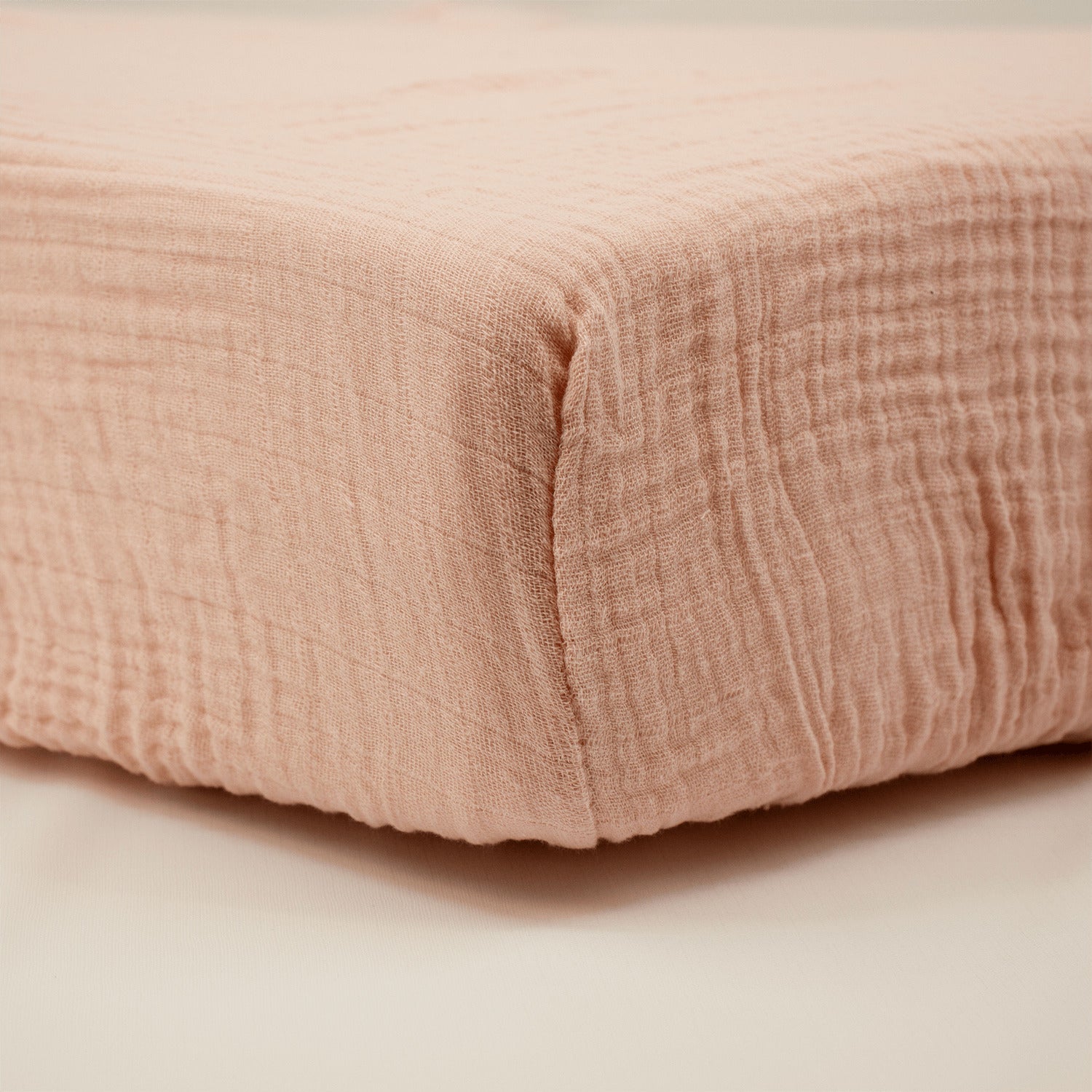 Drap-housse 60x120 cm en Gaze de Coton Vieux Rose - BB Malin
