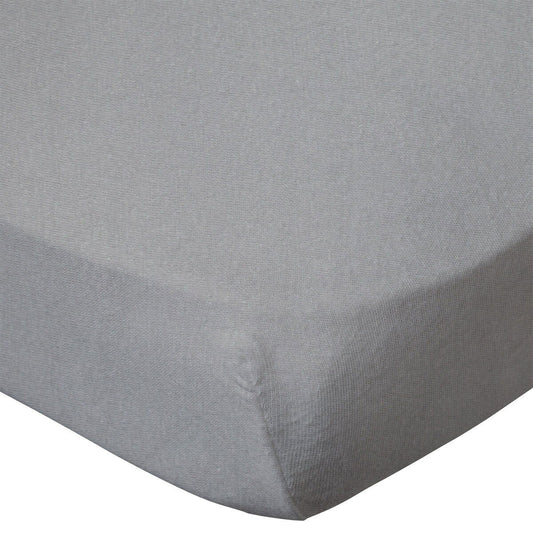 Drap housse berceau 83x50 cm bio - Gris - BB Malin