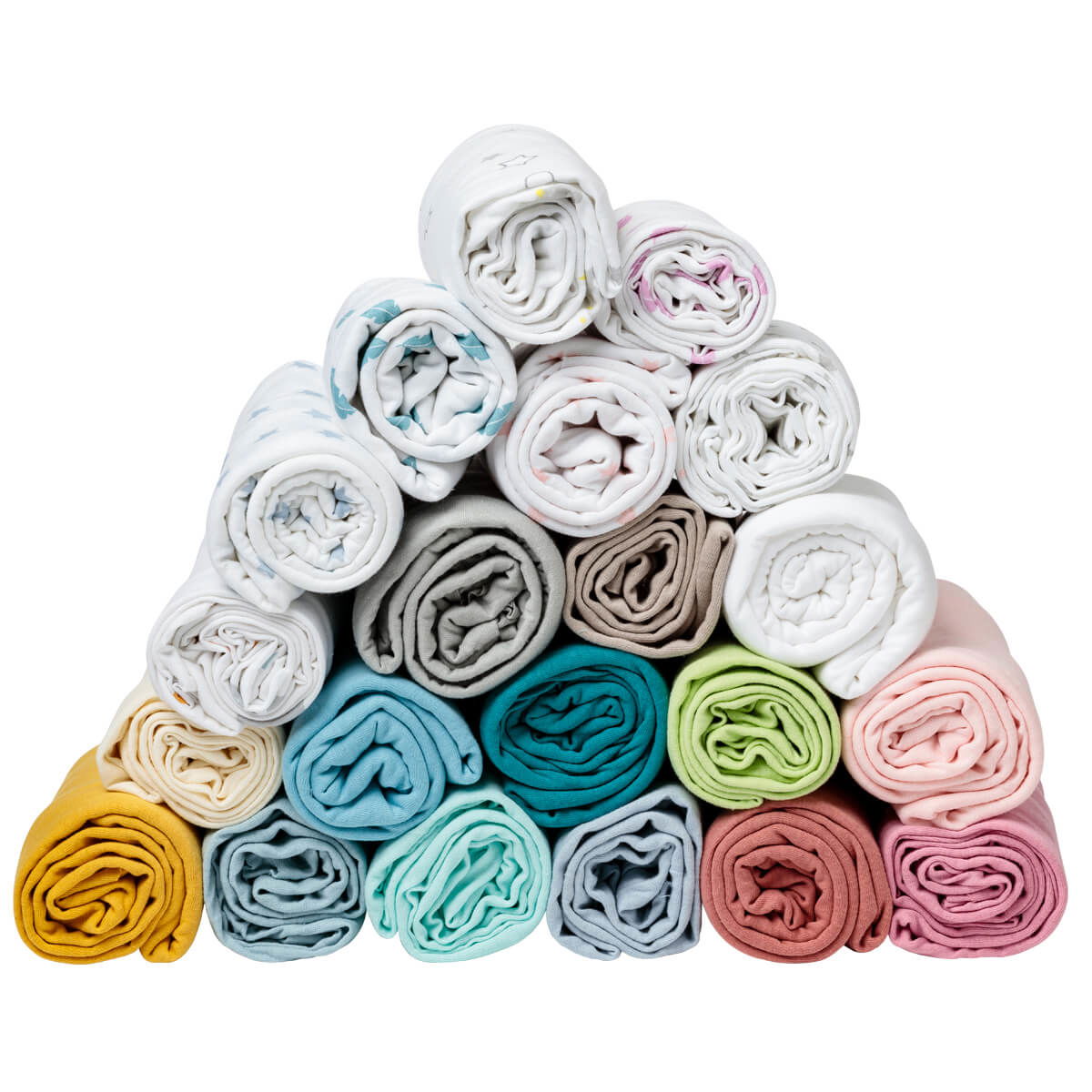 Drap housse uni 40x80 cm Gris - BB Malin