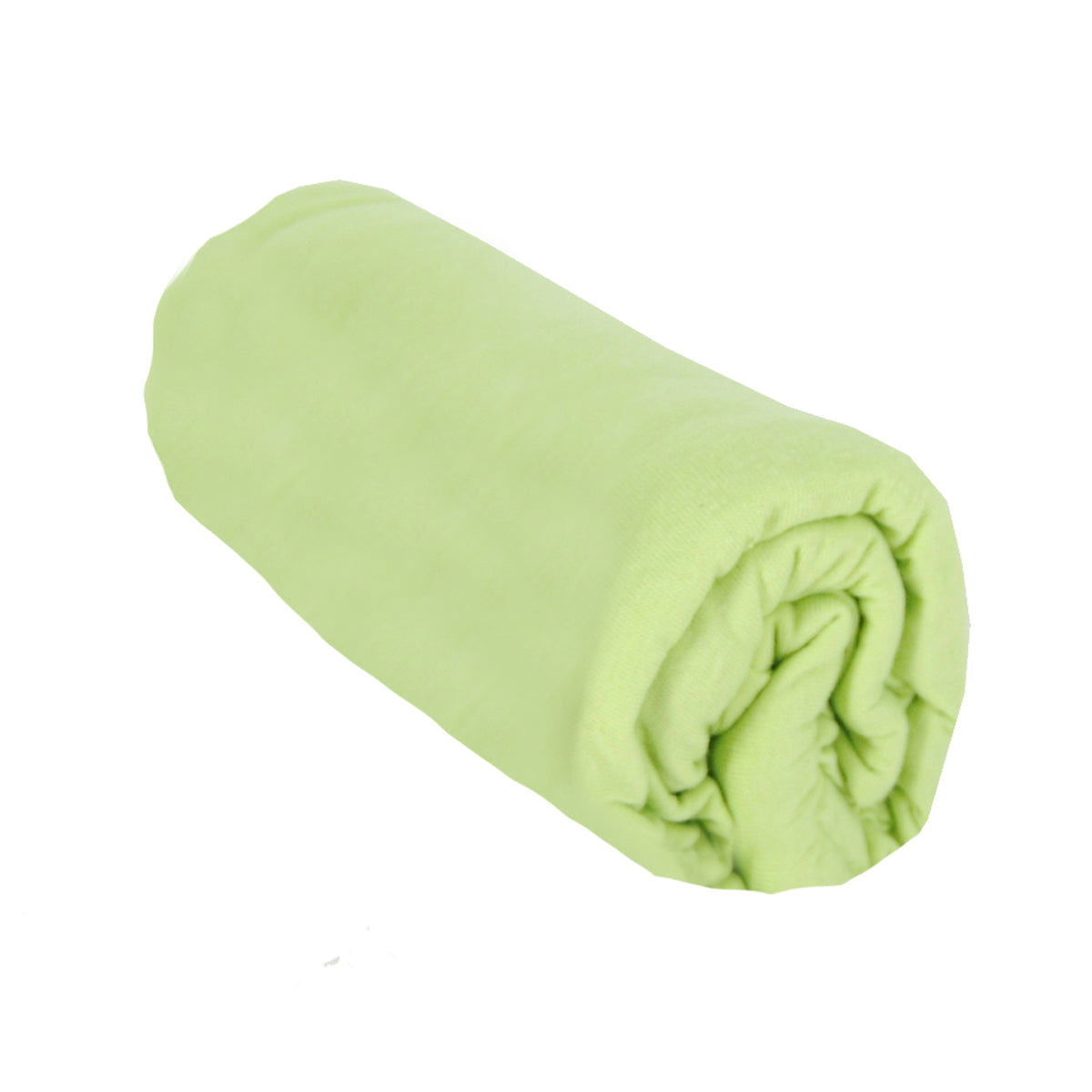 Drap housse uni 40x80 cm en coton épais Vert anis - 