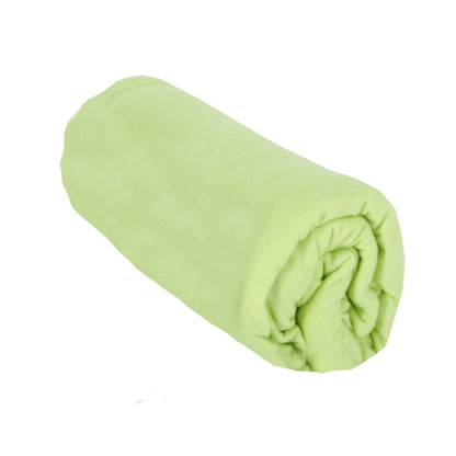 Drap housse uni 40x80 cm en coton épais Vert anis - 