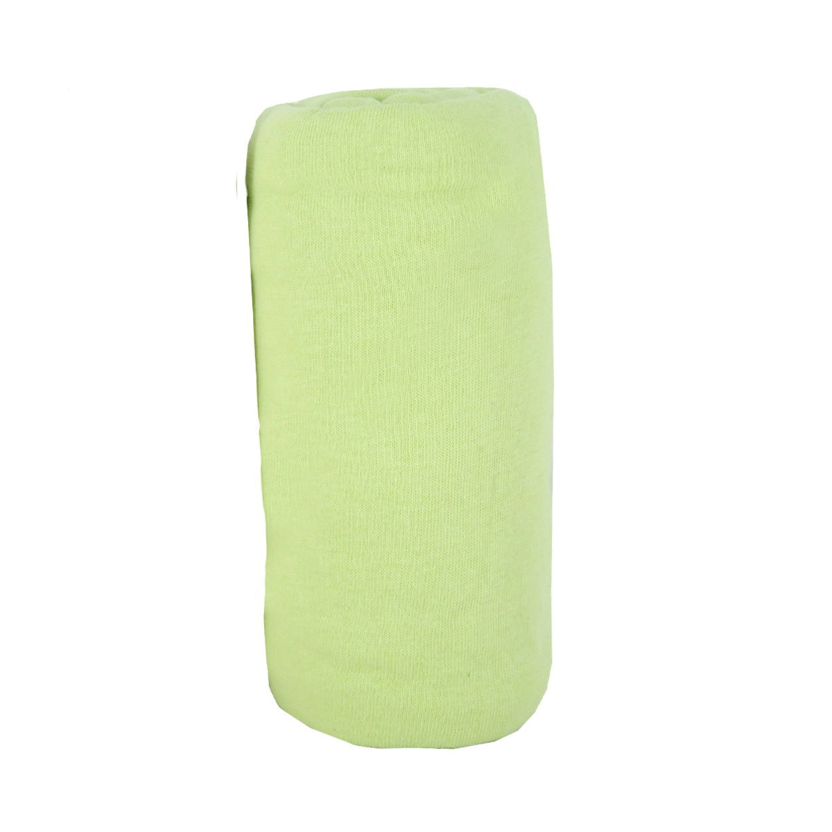 Drap housse uni 40x80 cm en coton épais Vert anis - 