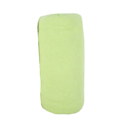 Drap housse uni 40x80 cm en coton épais Vert anis - 