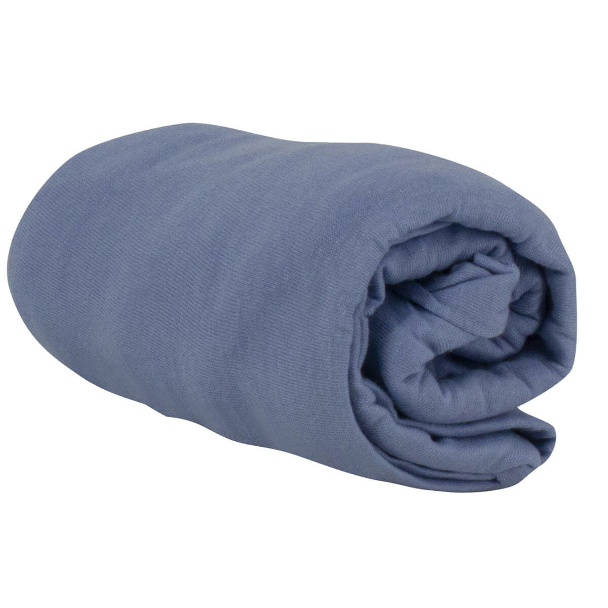 Drap housse uni 60x120 cm - Bleu Layette - BB Malin