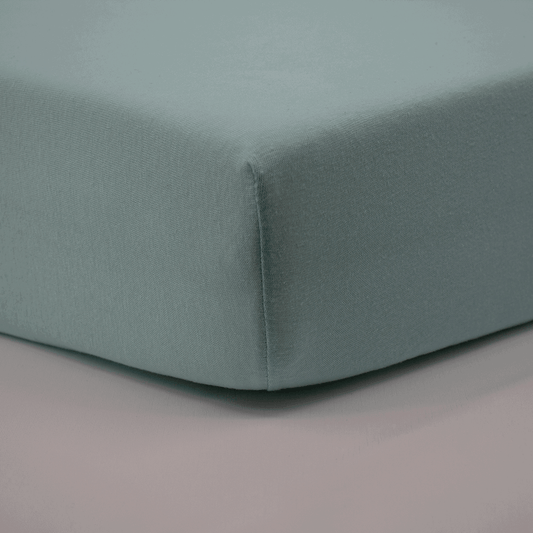 Drap housse uni 60x120 cm - Turquoise - BB Malin